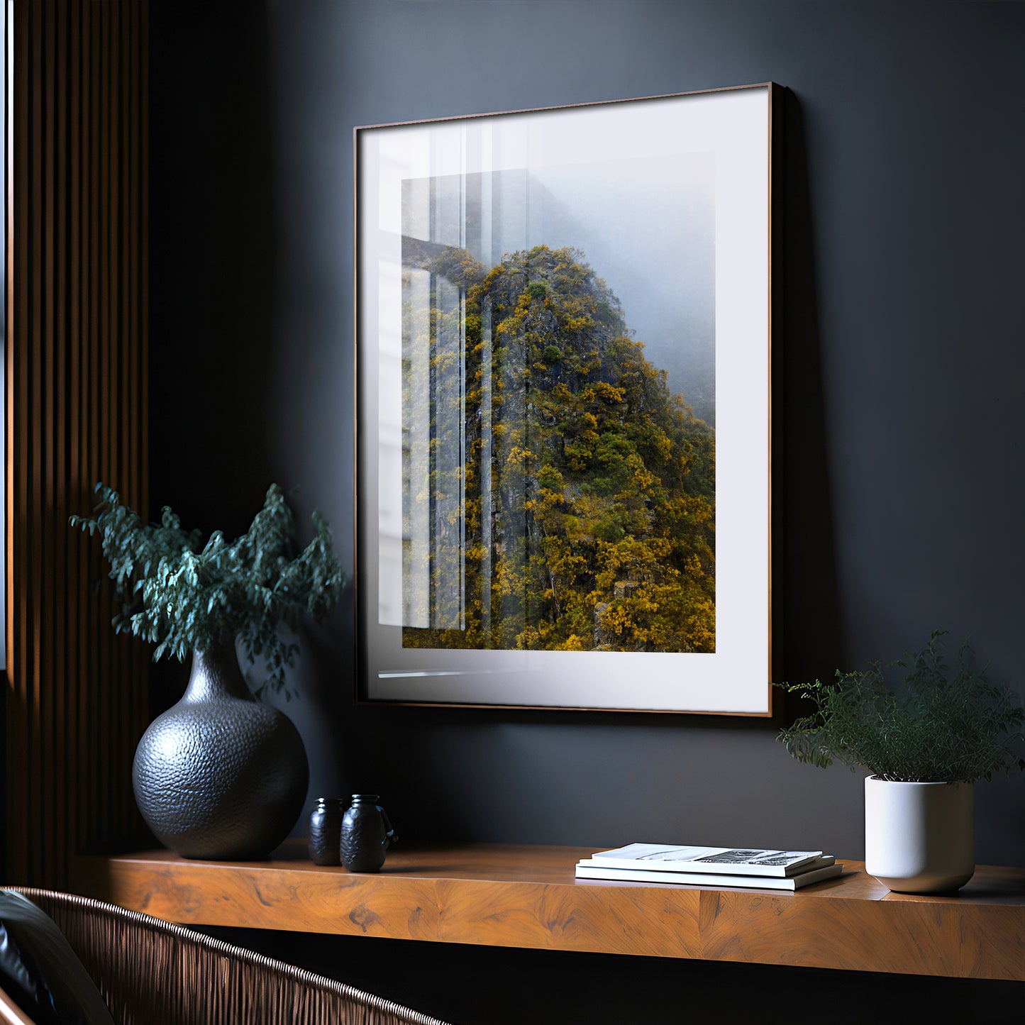 Misty Mountain - Dramatic Mountain Landscape Art Print
