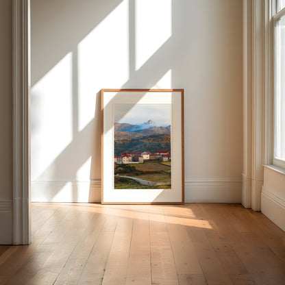 Village Sunrise - Gallery Photo Print on High-Quality Art Paper