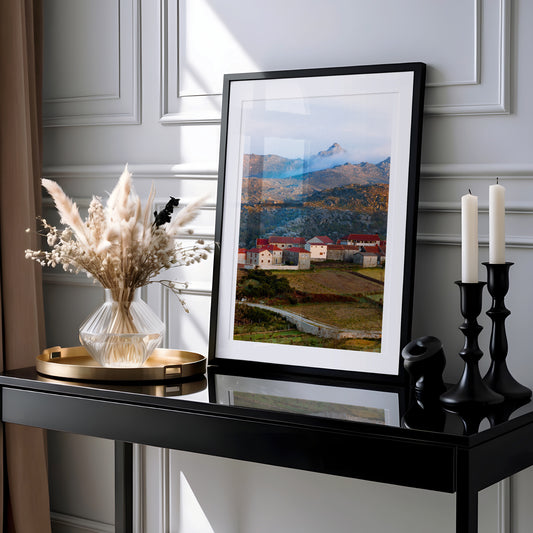 Village Sunrise - Gallery Photo Print on High-Quality Art Paper