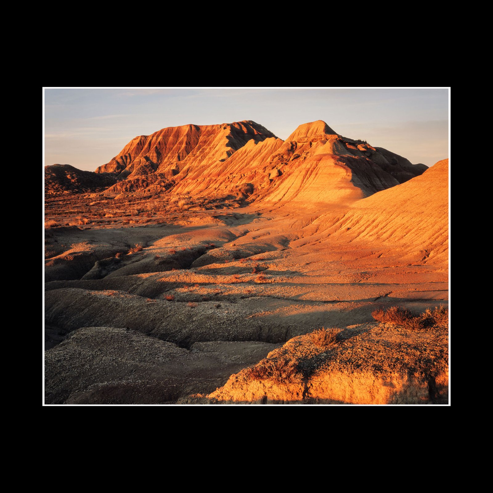 Sunset at Bardenas Reales - Fine Art Print